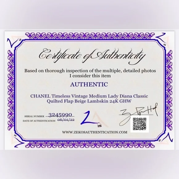 Chanel Beige Vintage Medium Diana Flag Bag - Picture 11 of 11